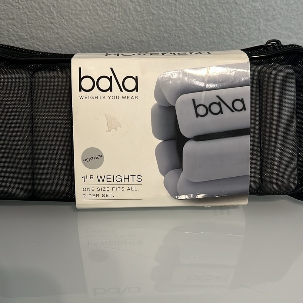 Bala weights 1 lb weight 2 per set Heather gray color